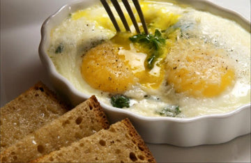 Shirred Eggs Florentine